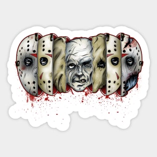 Killer Breakdown - Jason Vorhees insprided design Sticker